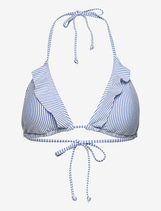 Striba Bel Frill Bikini Top - driehoekige bikini - azure blue