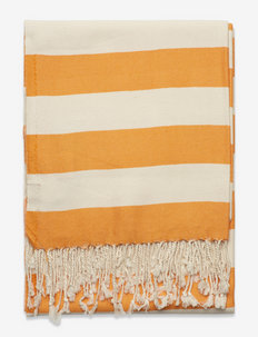 Liney Stripe Towel - winter scarves - apricot