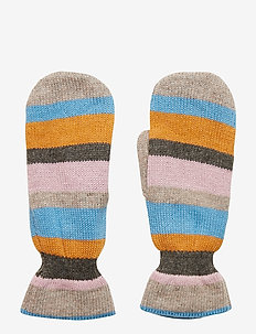 Emerald Lovely Stripes Mittens - LIGHT BLUE