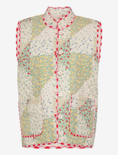 Zinnia Quilted Vest - down- & padded jackets - white