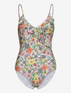Lola Bly Frill Swimsuit - badedragter - multi col.