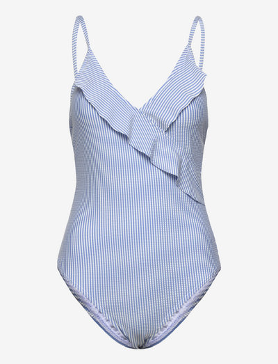 Striba Bly Frill Swimsuit - badedragter - azure blue