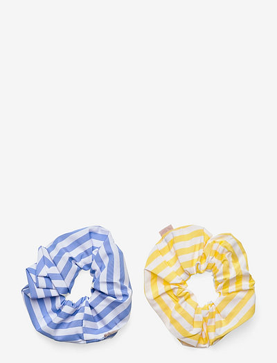 Striia Scrunchie Pack - scrunchies - lemon/blue