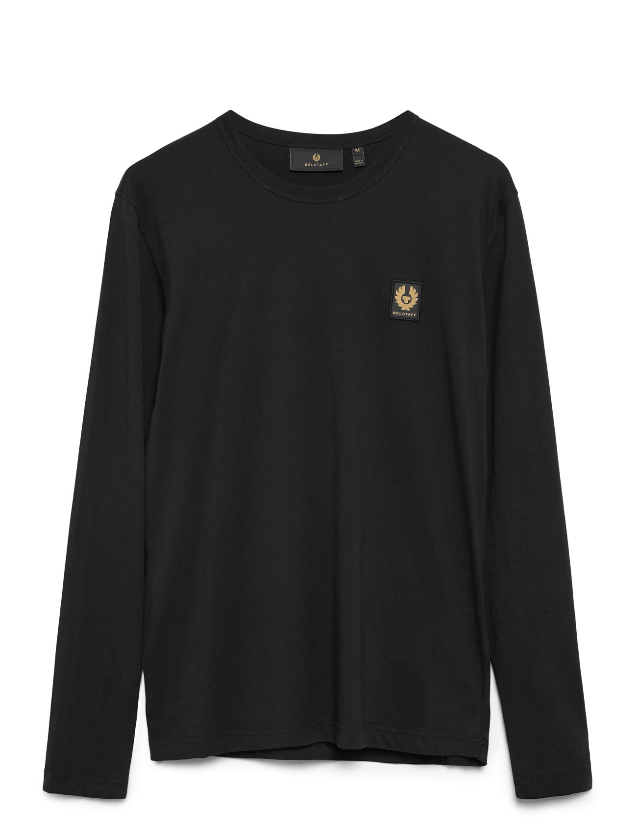Belstaff Belstaff Long Sleeved T-Shirt Old Silver Heather, XL, Black, T-Shirts > Langærmede, Herre