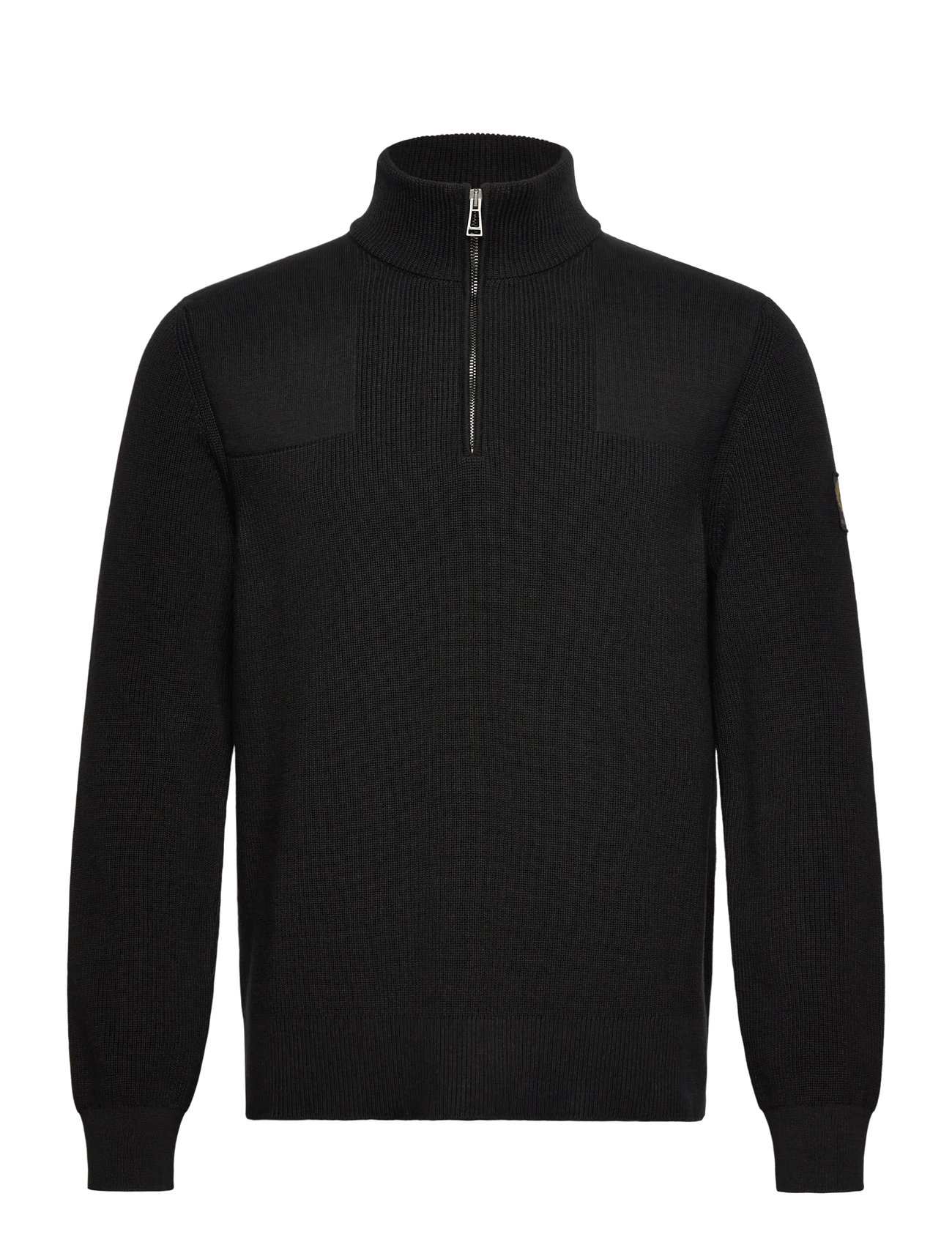 BELSTAFF Commander Quarter Zip Jumper Silber Birch Schwarz - XXL - Herren