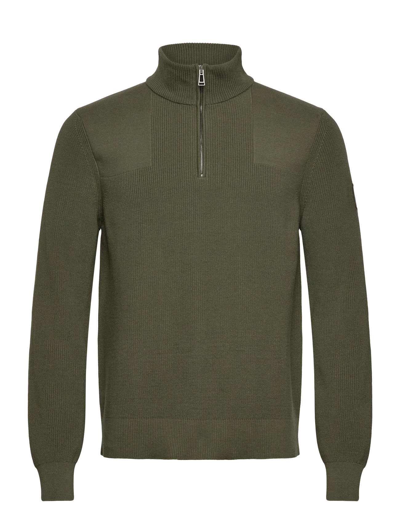 BELSTAFF Commander Quarter Zip Jumper Silber Birch Grün - XXL - Herren