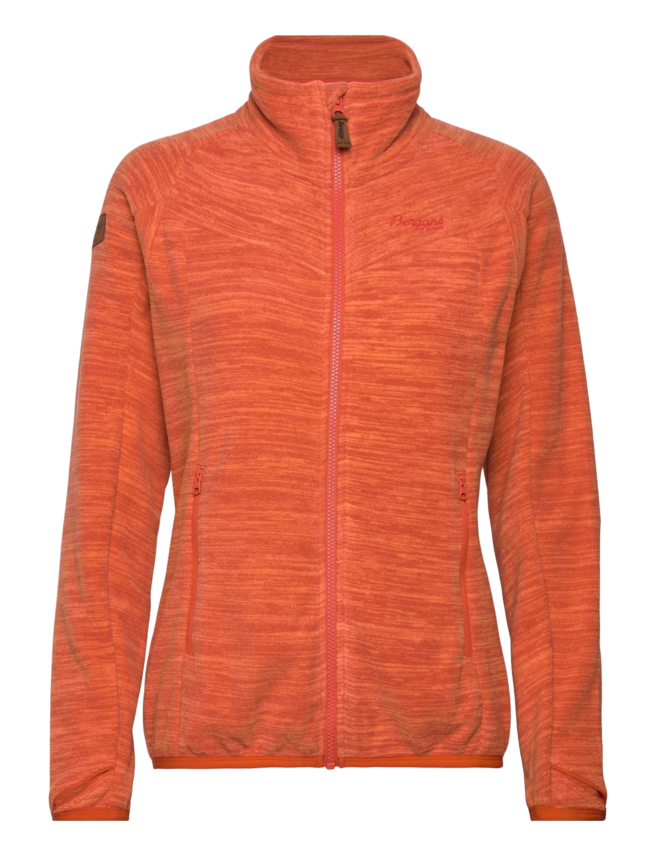 Hareid Fleece W Jacket Nohood Sport Sweatshirts & Hoodies Fleeces & Midlayers Red Bergans