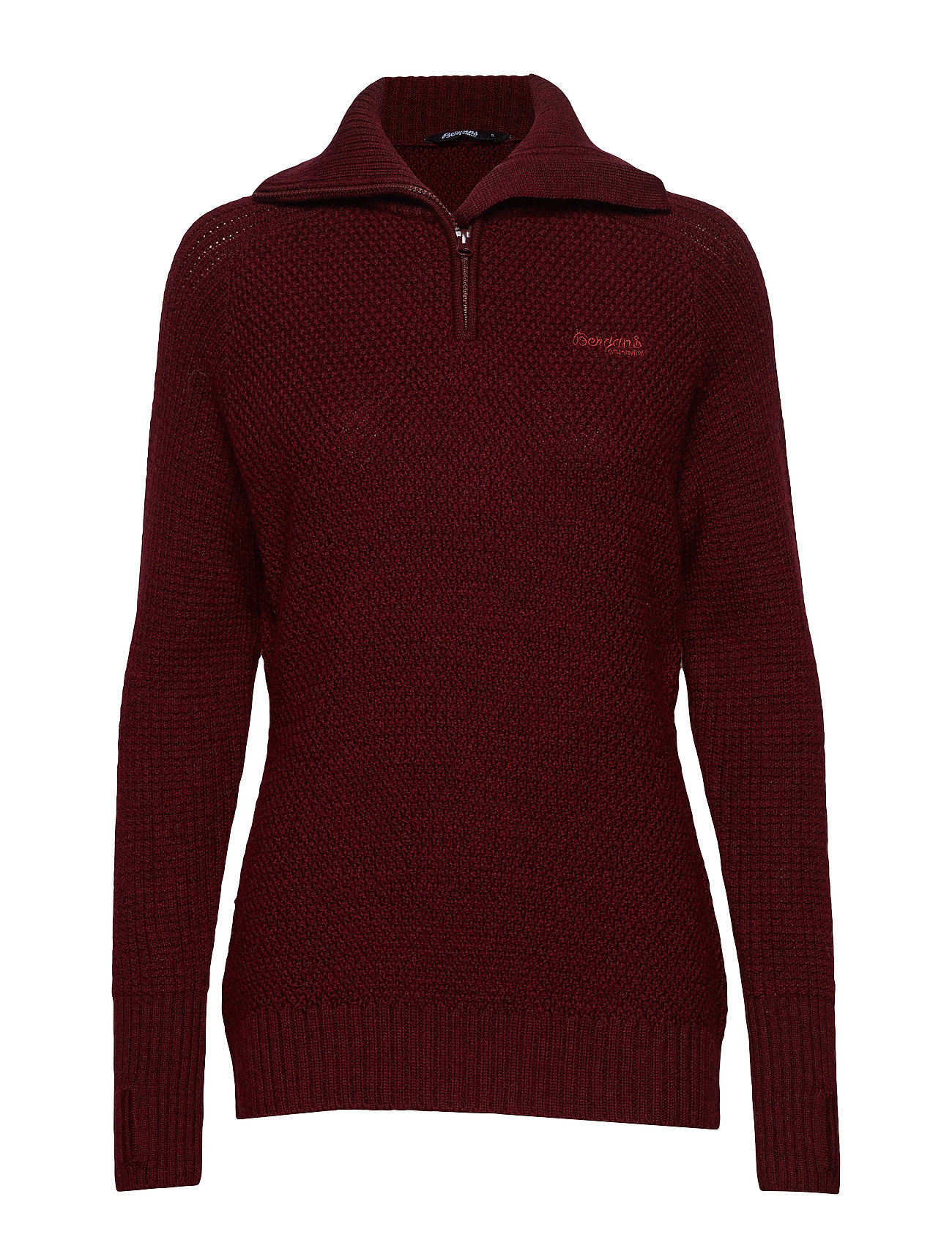 Ulriken Lady Jumper Sweat Shirts Hoodies Mid Layer Jackets Rood Bergans bergans kopen in de aanbieding