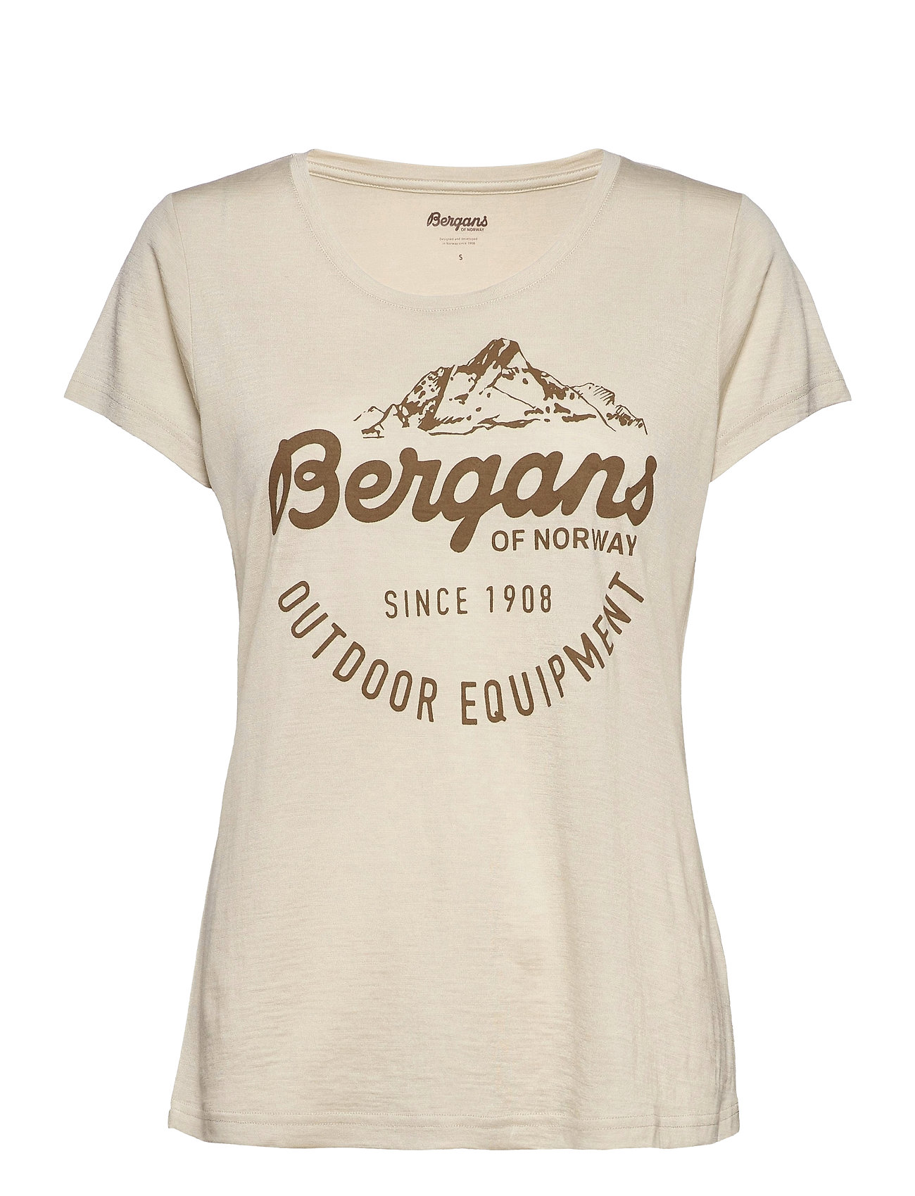 Graphic Wool W Tee T-shirts & Tops Short-sleeved Brun Bergans