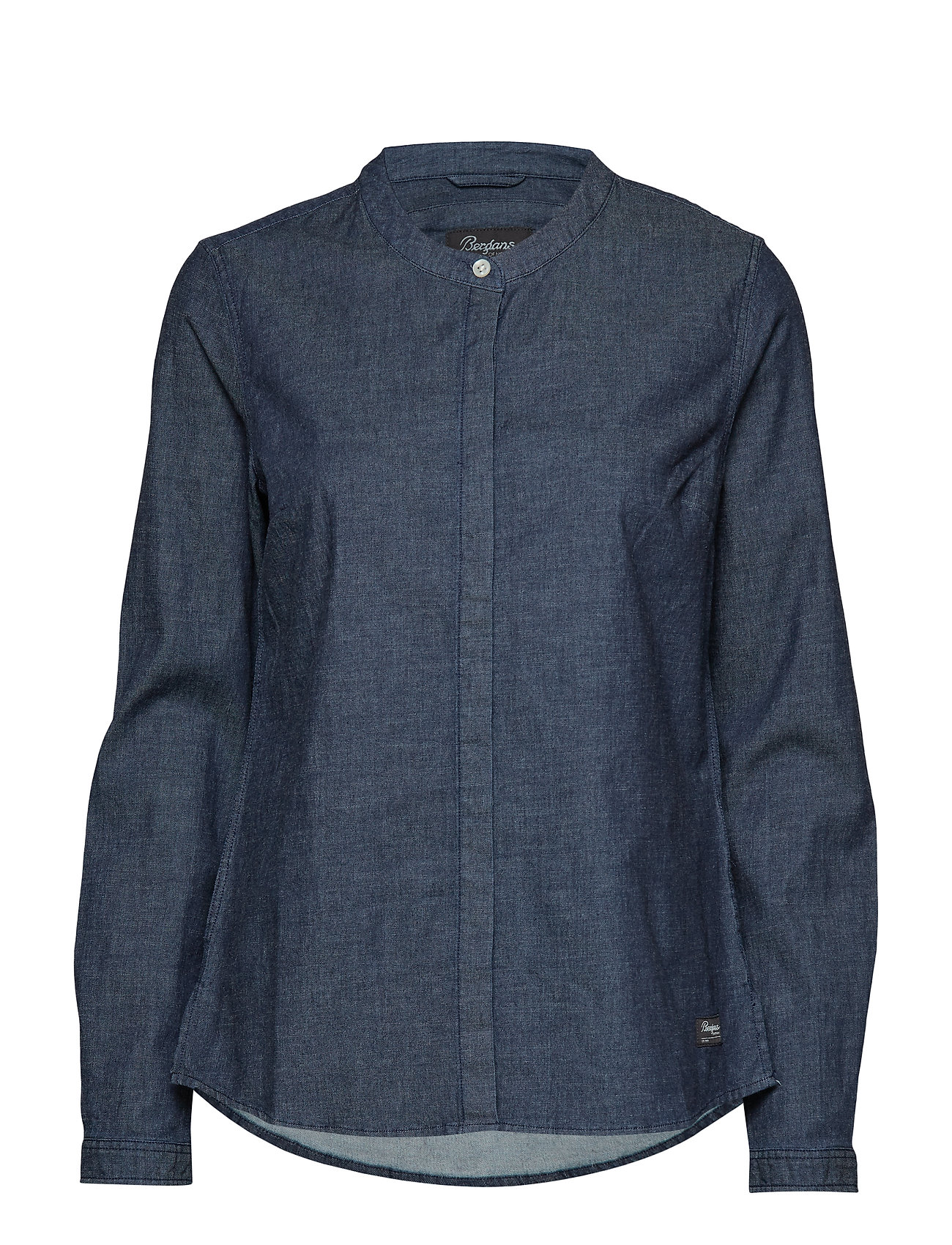 Oslo W Shirt Overhemd Met Lange Mouwen Blauw Bergans bergans kopen in de aanbieding