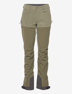 Bekkely Hybrid W Pnt - pantalon de randonnée - dark green mud / green mud
