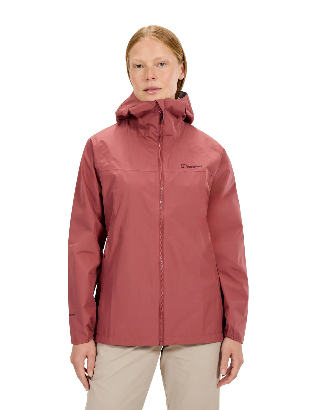 Berghaus Bg W Deluge Pro 3.0 Jkt, XL, Pink, Regntøj > Regnfrakker, Dame