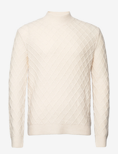 Magne high neck knit - rullekraver - 102 off white