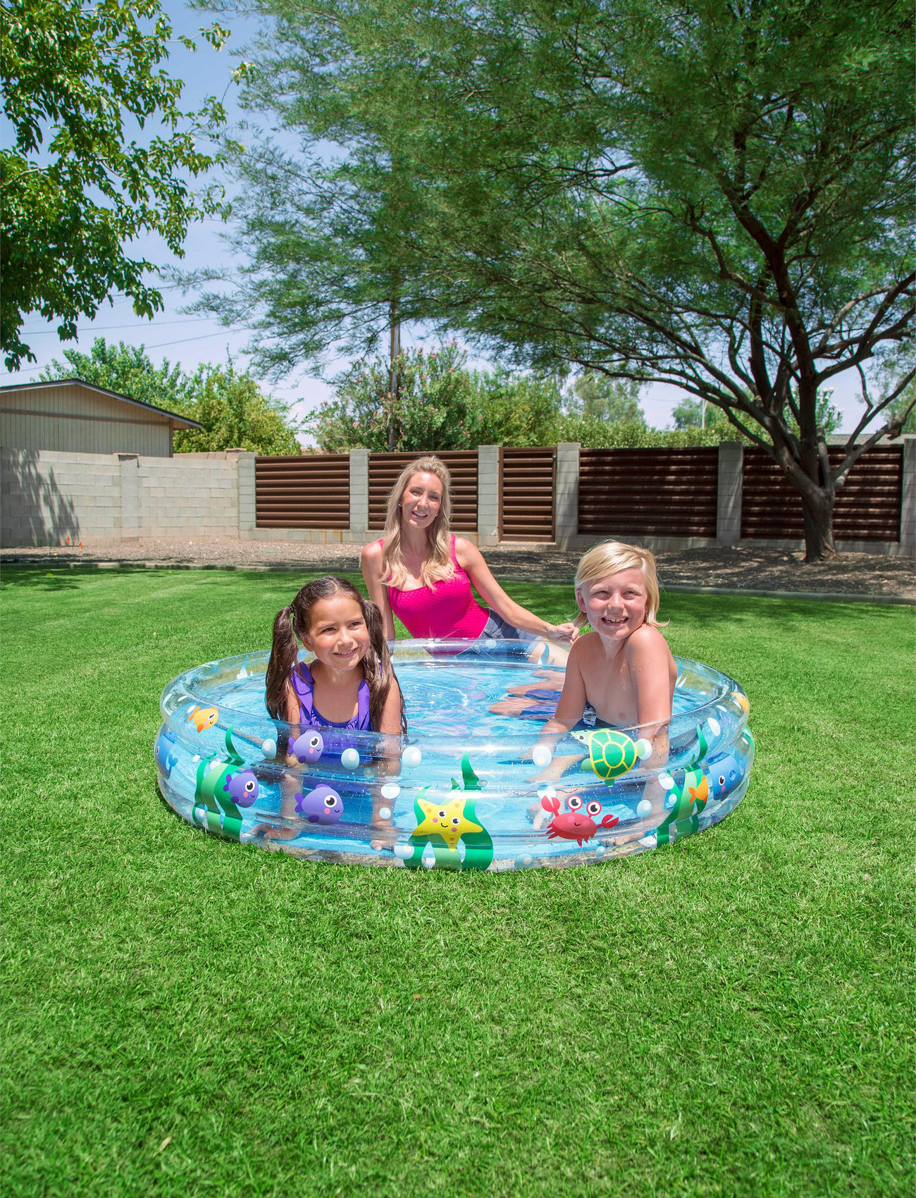 Bestway Bestway 60X12 Deep Dive 3-Ring Pool, One Size, Multi/patterned, Water Legetøj > Children's Pools, Børn