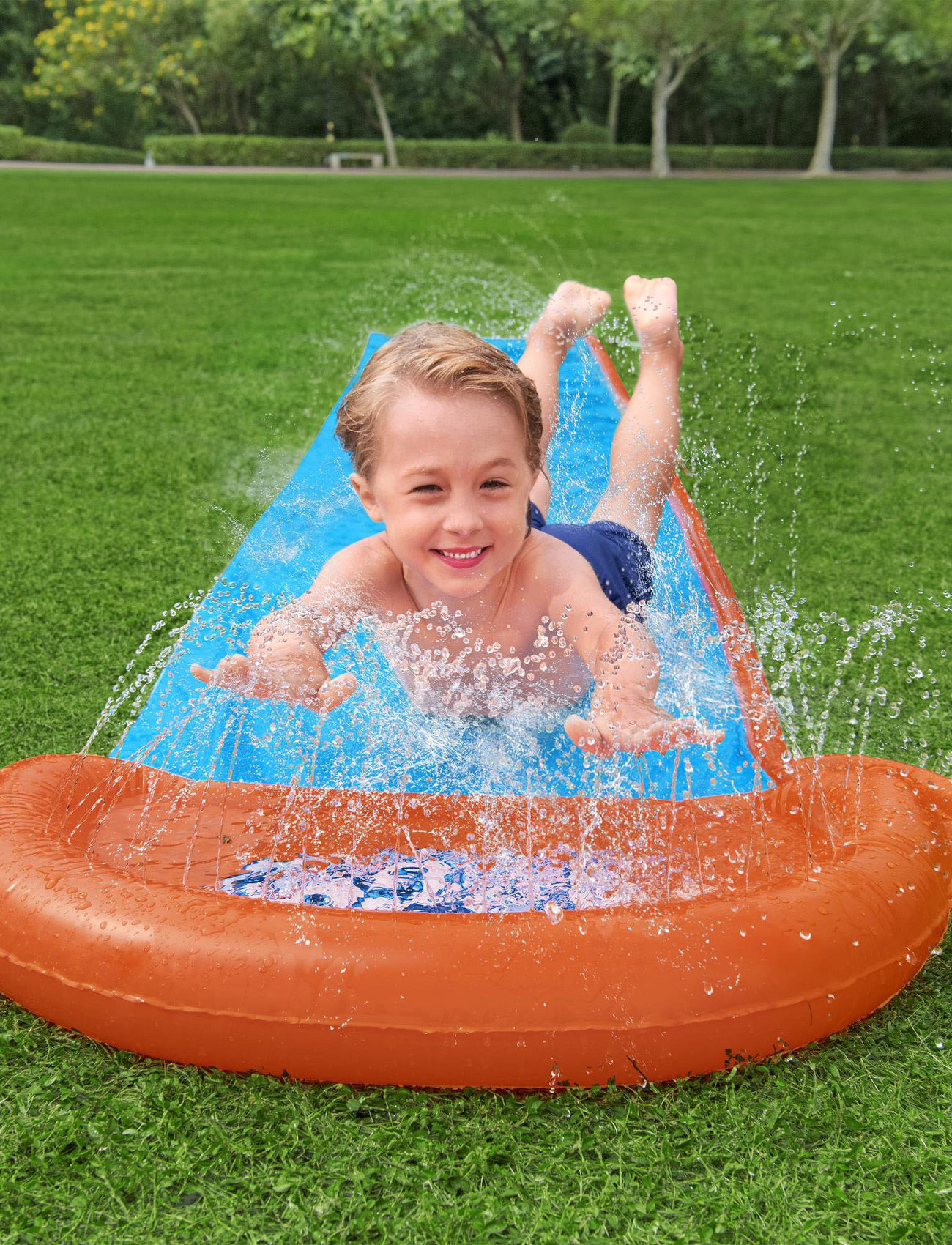 Bestway H2Ogo Slide 488 cm Single, One Size, Multi/patterned, Sommersko > Sliders Til Poolen, Børn