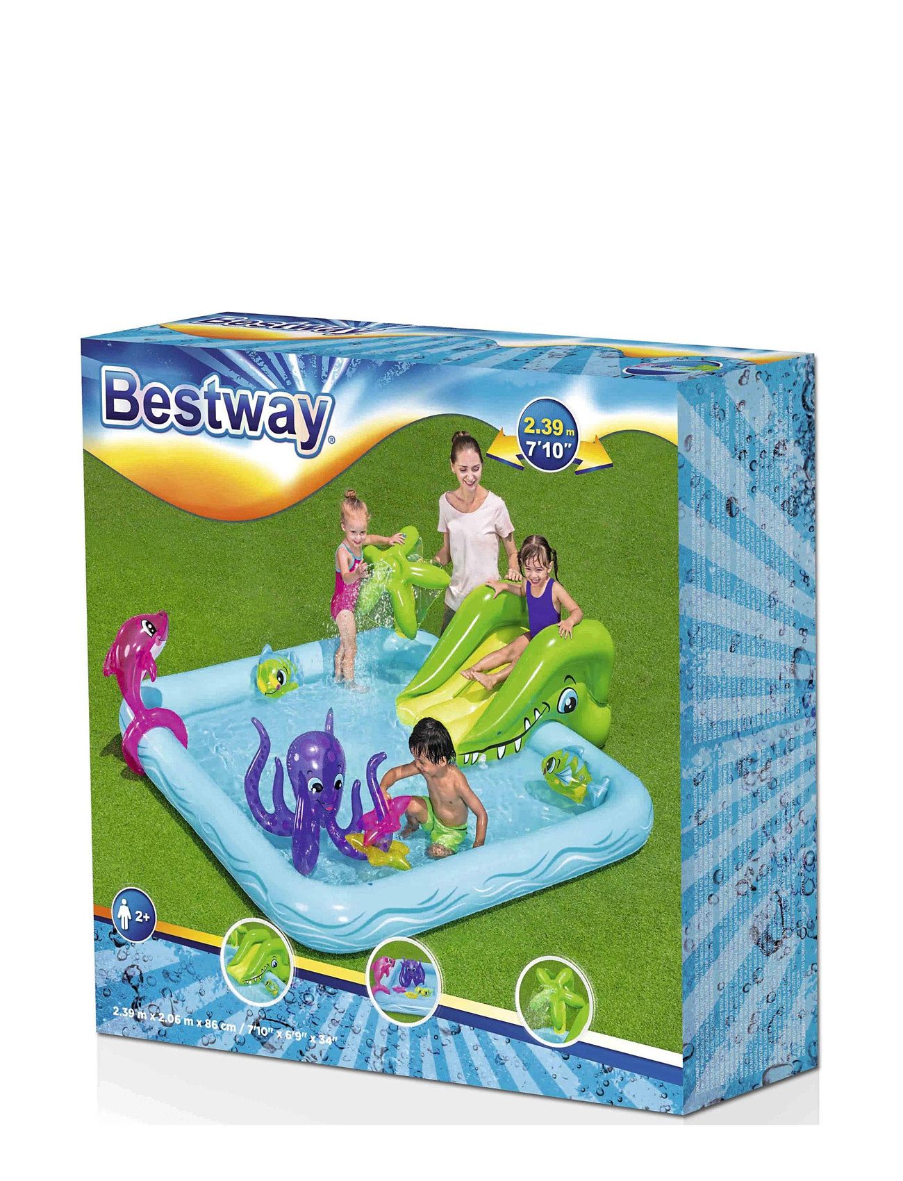 Aquarium Play Center 239 X 206 X 86 Cm Toys Bath & Water Toys Water Toys Children's Pools Multi/patterned Bestway
