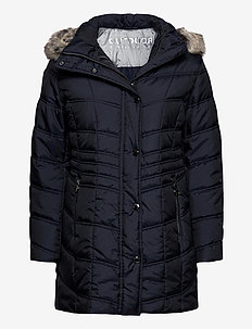 Køb Betty Barclay | Elegant Dunjakke Med Pels (BEIGE, NAVY) Køb Betty Barclay | Elegant Dunjakke Med Pels (BEIGE, NAVY)