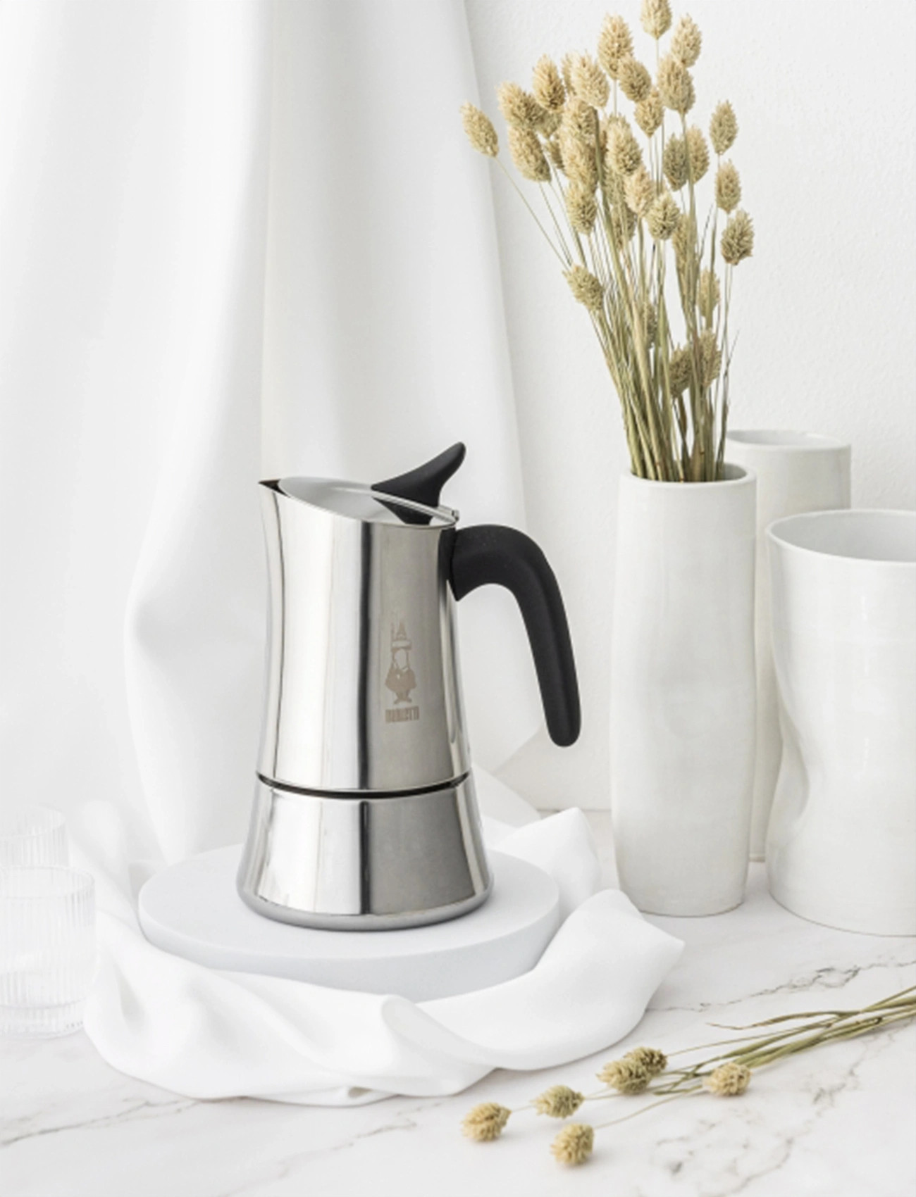 Bialetti Milk Frother, 240ml, Silver, Te- Og Kaffetilbehør > Mælkeskummere, Unisex