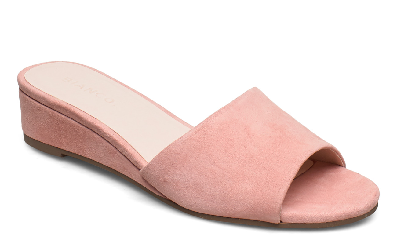 light pink wedge sandals