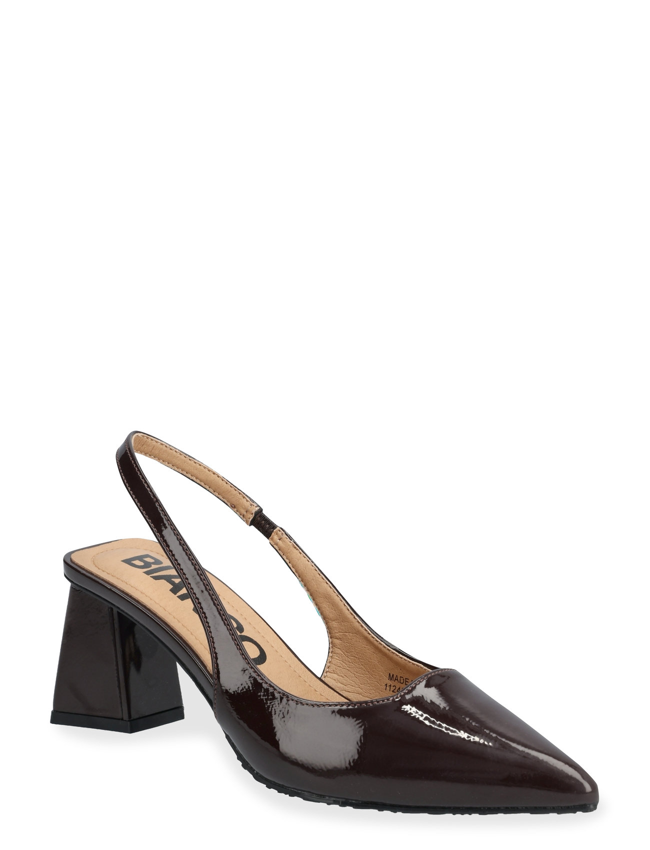 Biamaralyn Slingback Patent Shoes Heels Pumps Sling Backs Multi/patterned Bianco