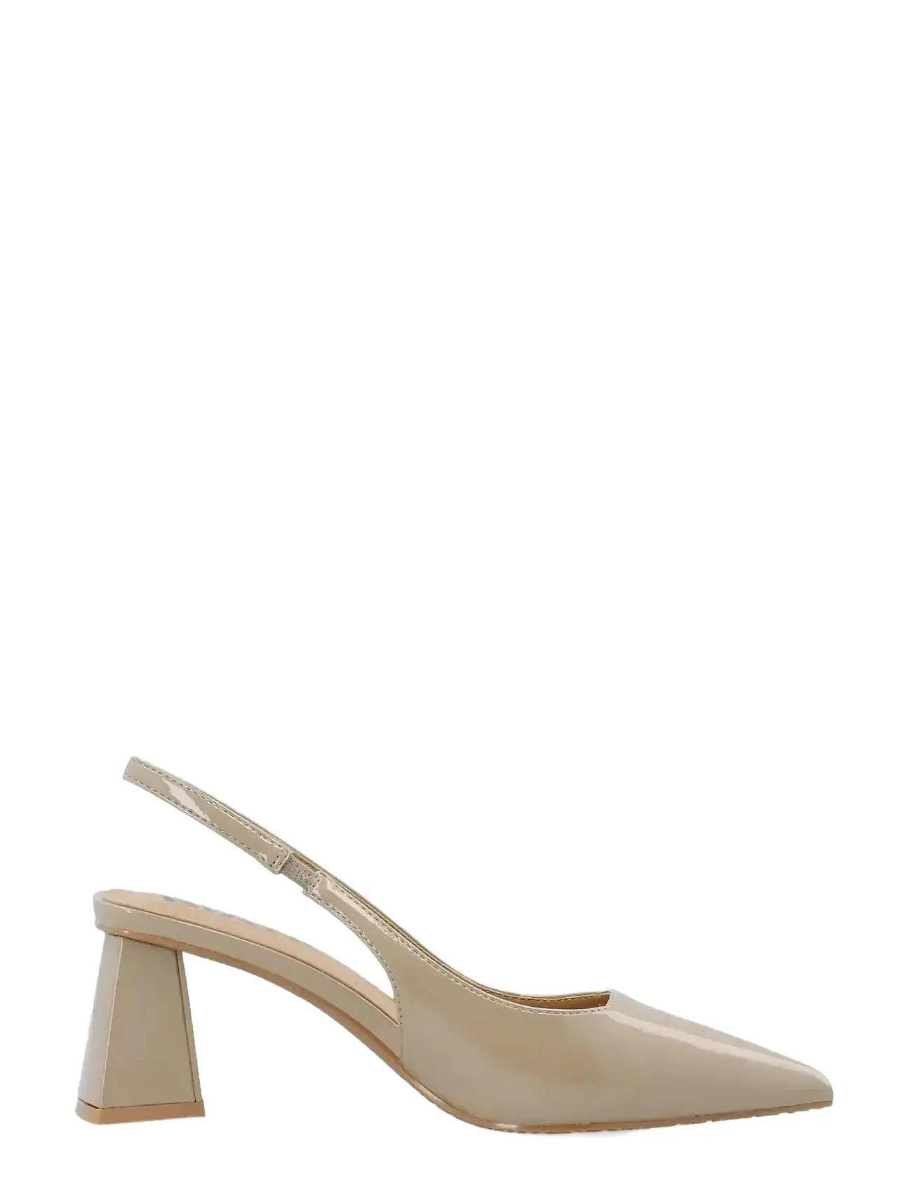 Bianco Biamaralyn Slingback Patent, 38, Beige, Pumps > Sling Backs, Dame