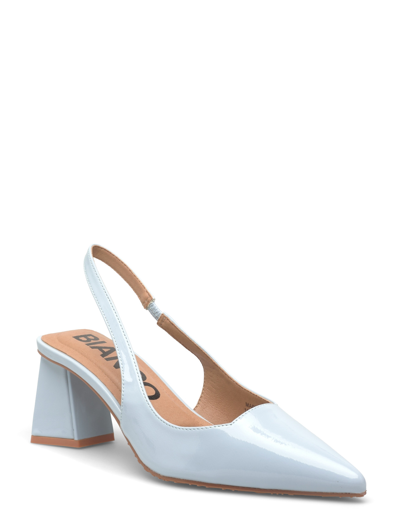 Bianco Biamaralyn Slingback Patent, 36, Blue, Pumps > Sling Backs, Dame