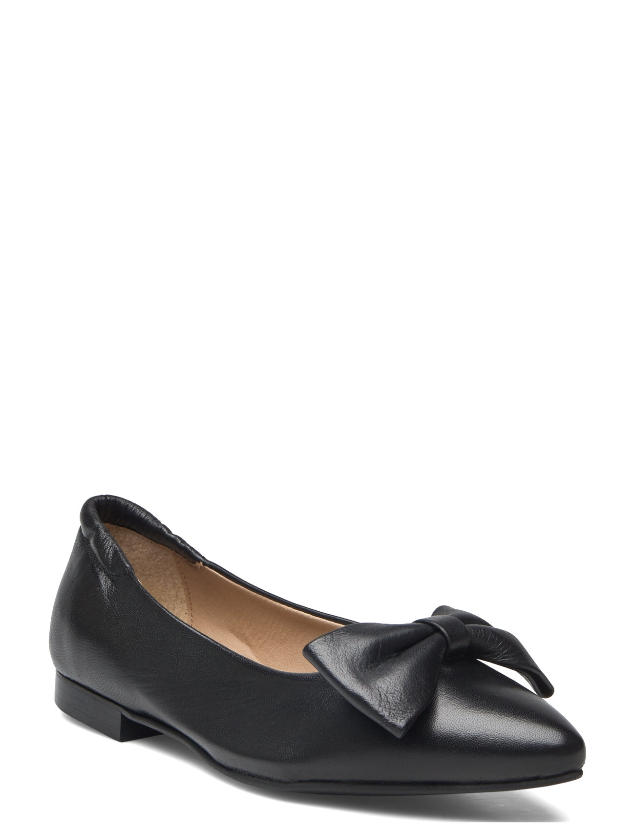 Bianco Biatracey Bow Flats Smooth Leather Ballerinas