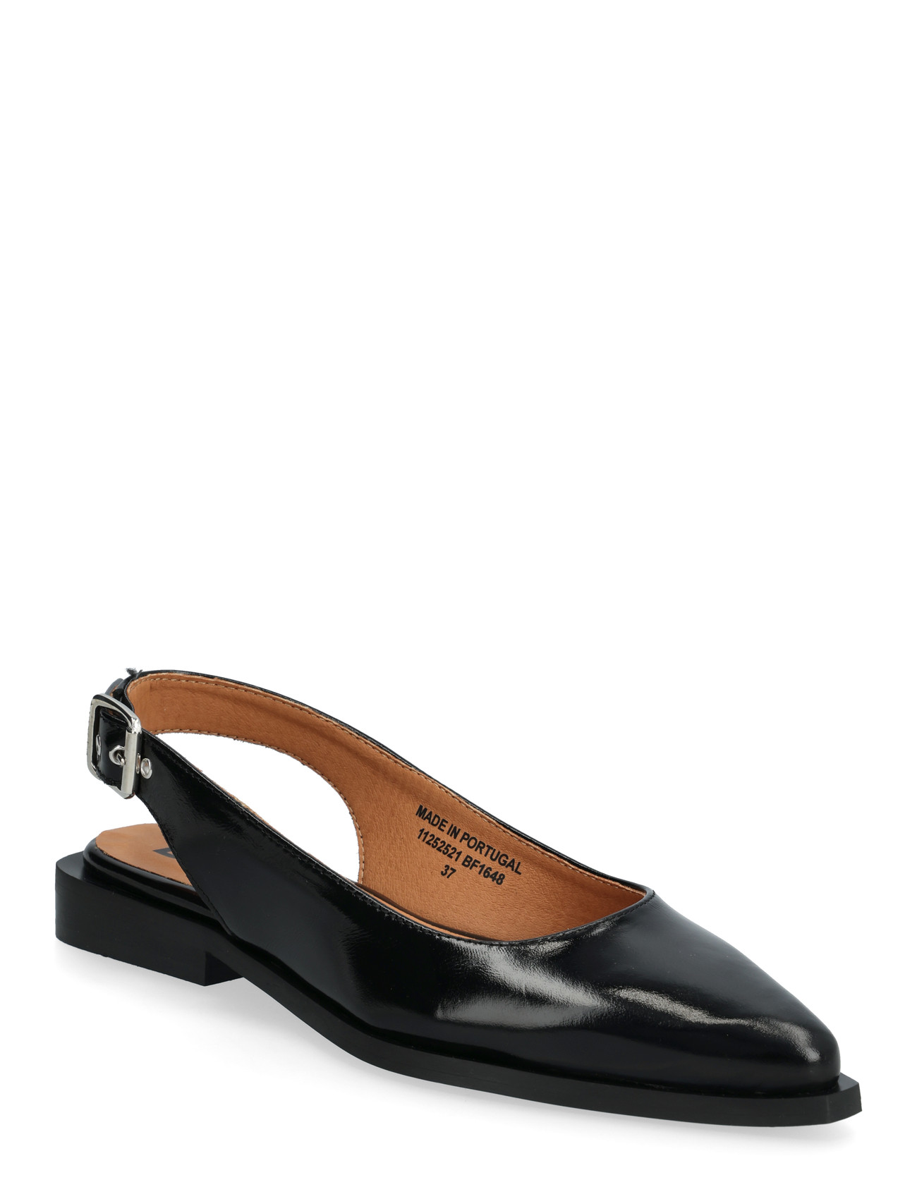 Bianco Biavictoria Slingback Nappalak, 39, Black, Slingbacks > Flade Slingbacks, Dame