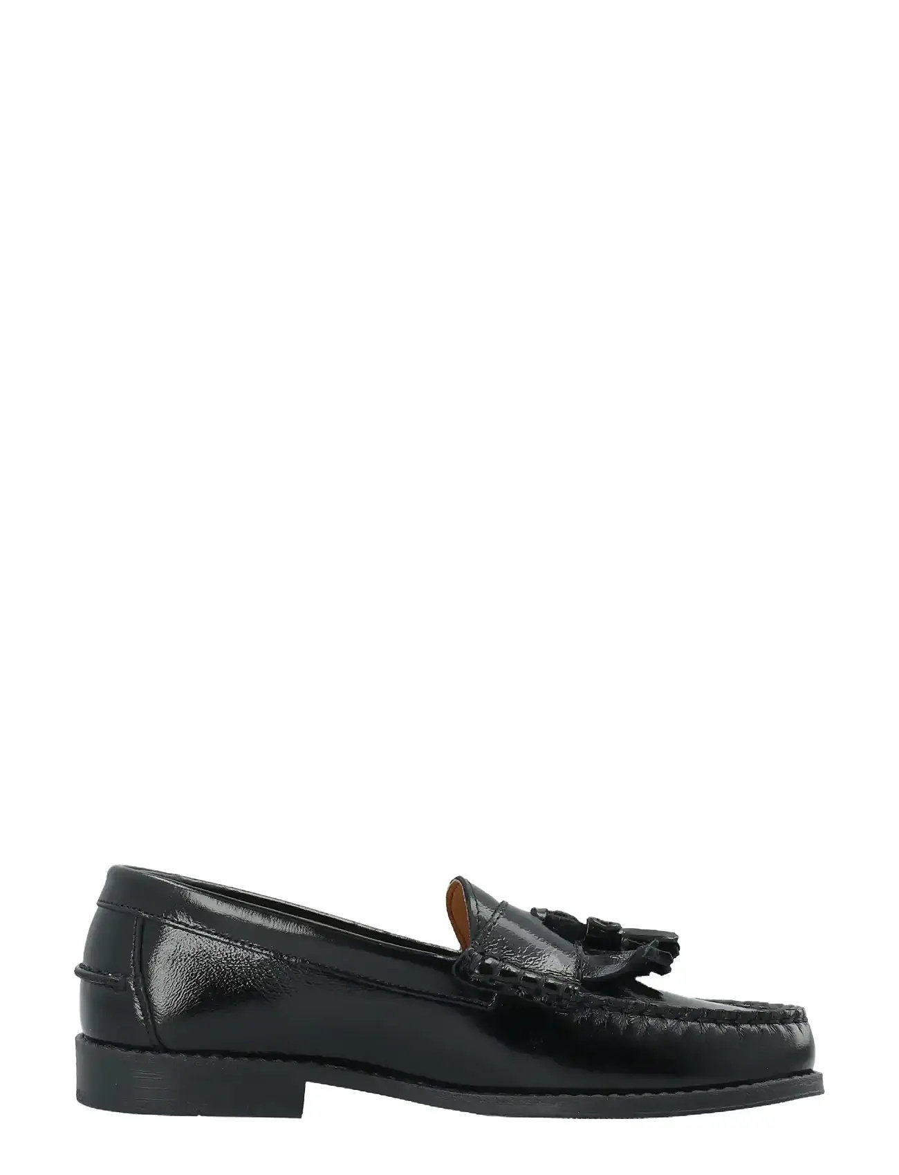 Bianco Biapop Fringe Tassel Loafer Nappalak, 38, Black, Sko > Flat Loafers, Dame