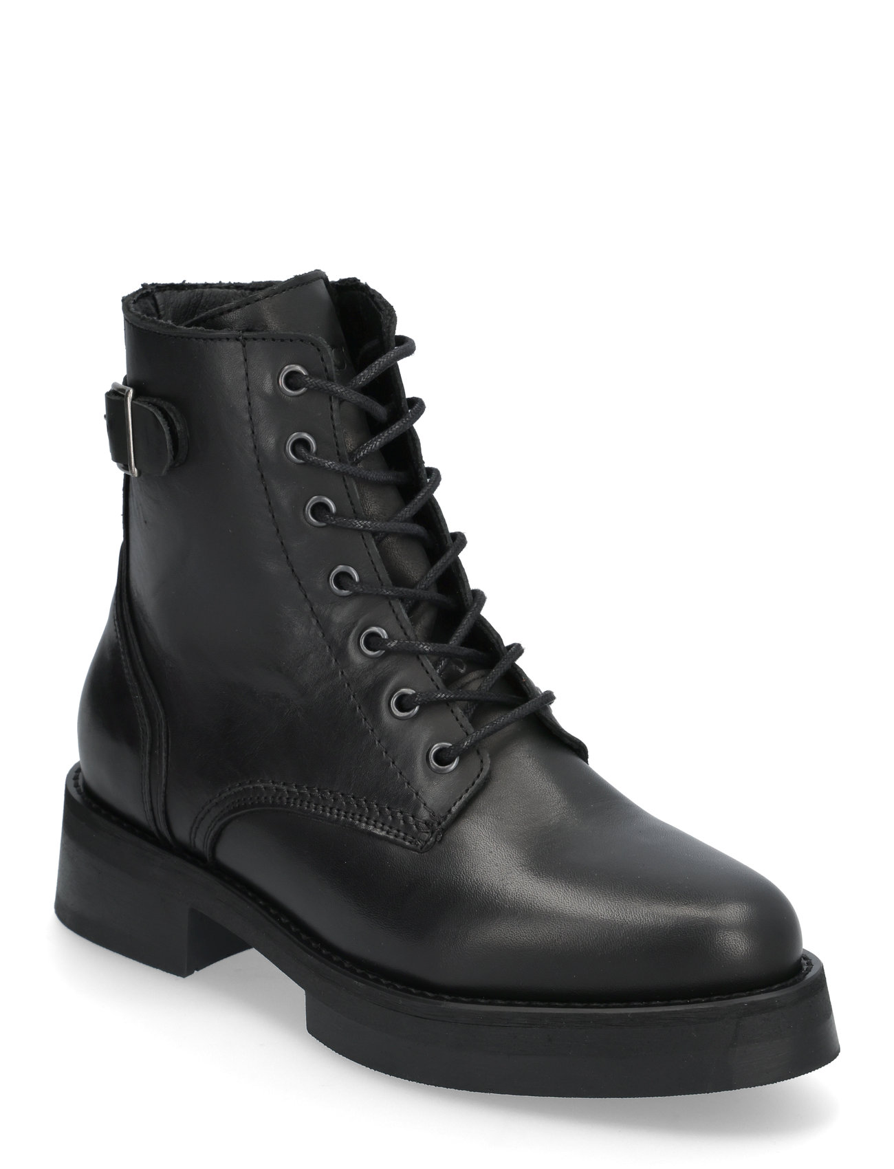 Bianco Biapanama Lace Up Boot Smooth Leather boots shop at Booztlet