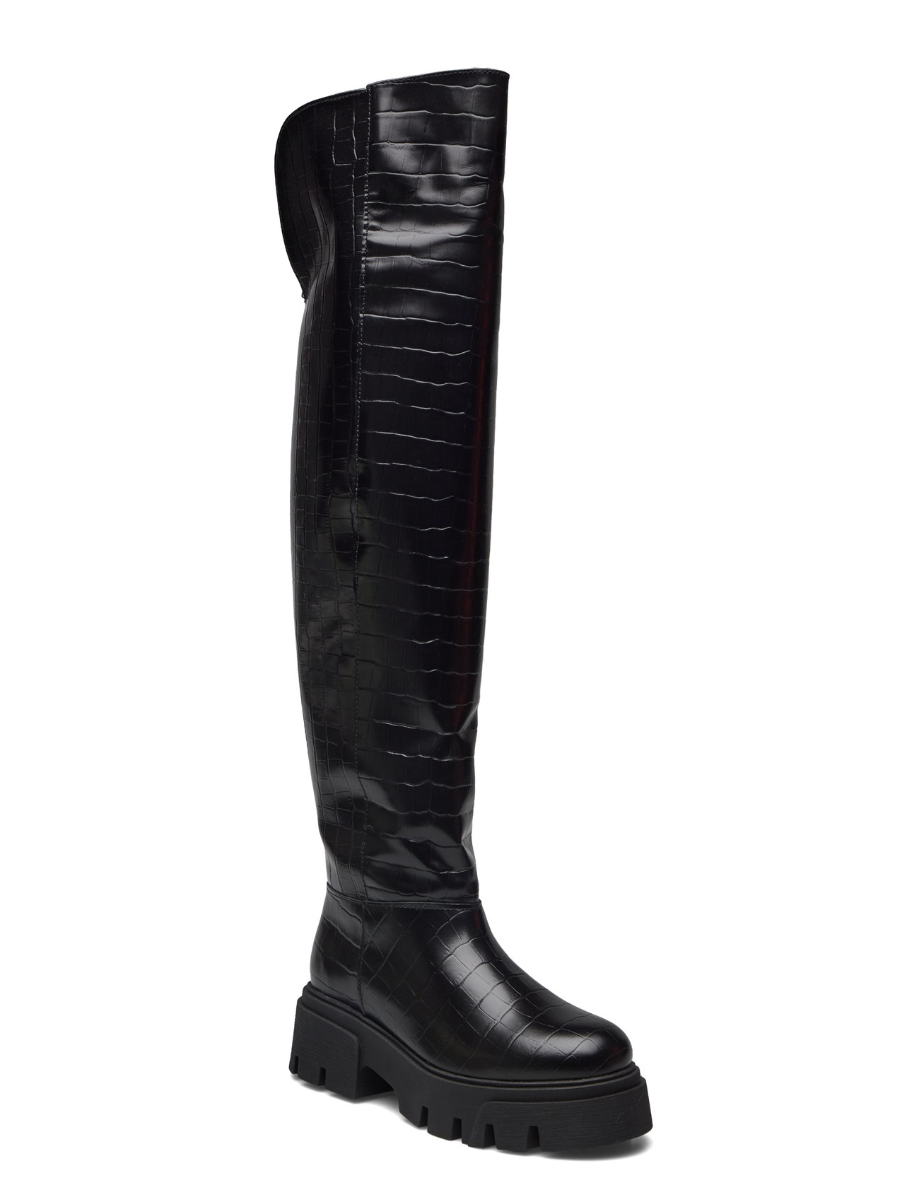 BIANCO Kall Over Knee Stiefel #C Schwarz - 36 - Damen