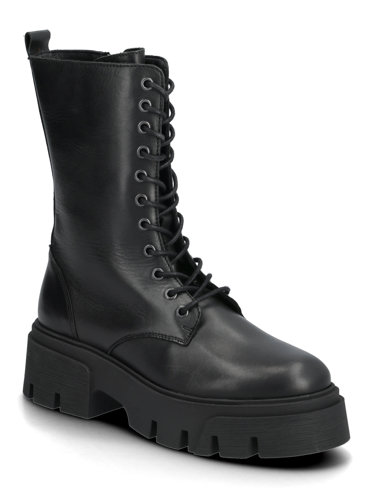 BIANCO Biamia Strickjacke Up Stiefel Smooth Leder Schwarz - 39 - Damen