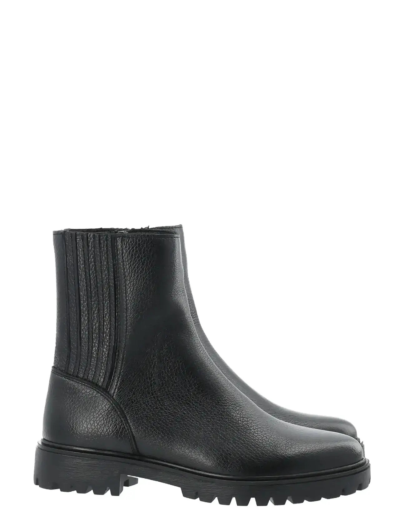 BIANCO Biagina Mid Chelsea Stiefel Tumbled Leder Schwarz - 38 - Damen