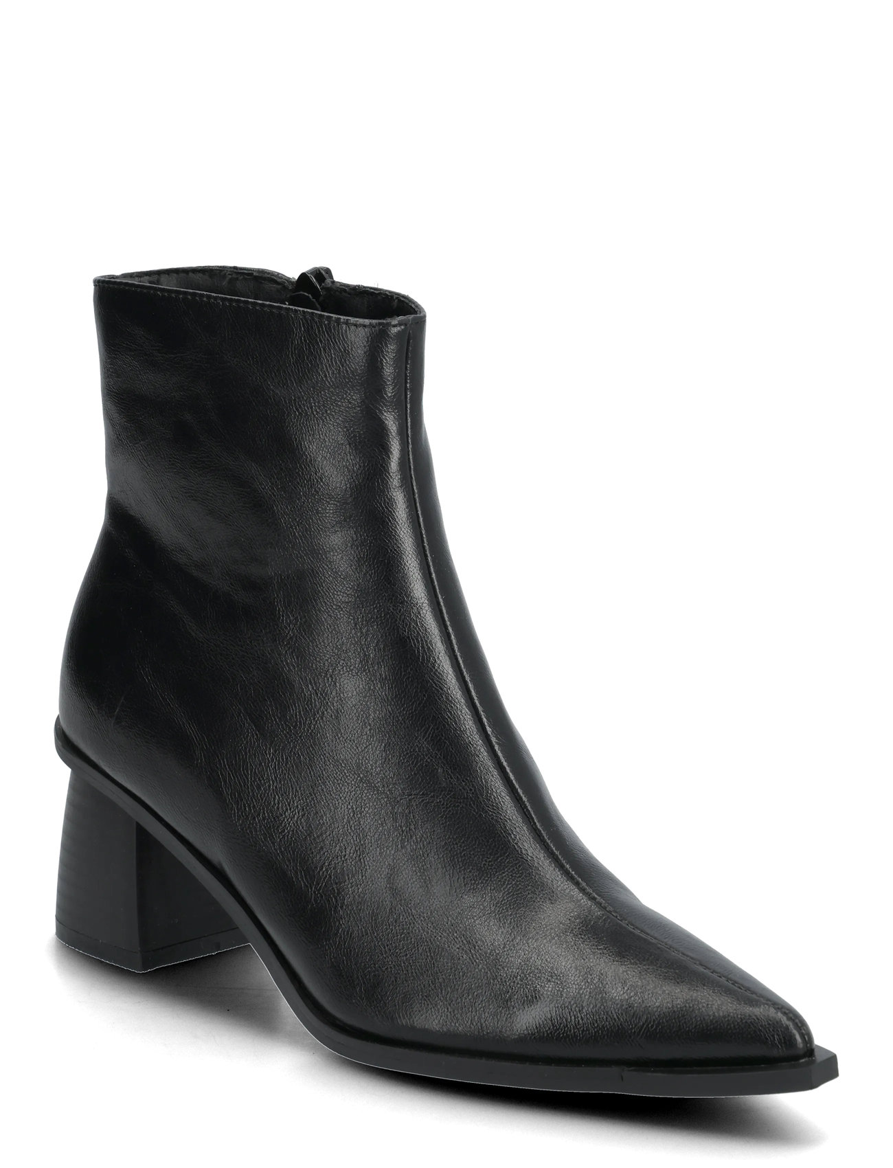 BIANCO Bialeonora Kurz Zip Stiefel Faux Leder Schwarz - 41 - Damen