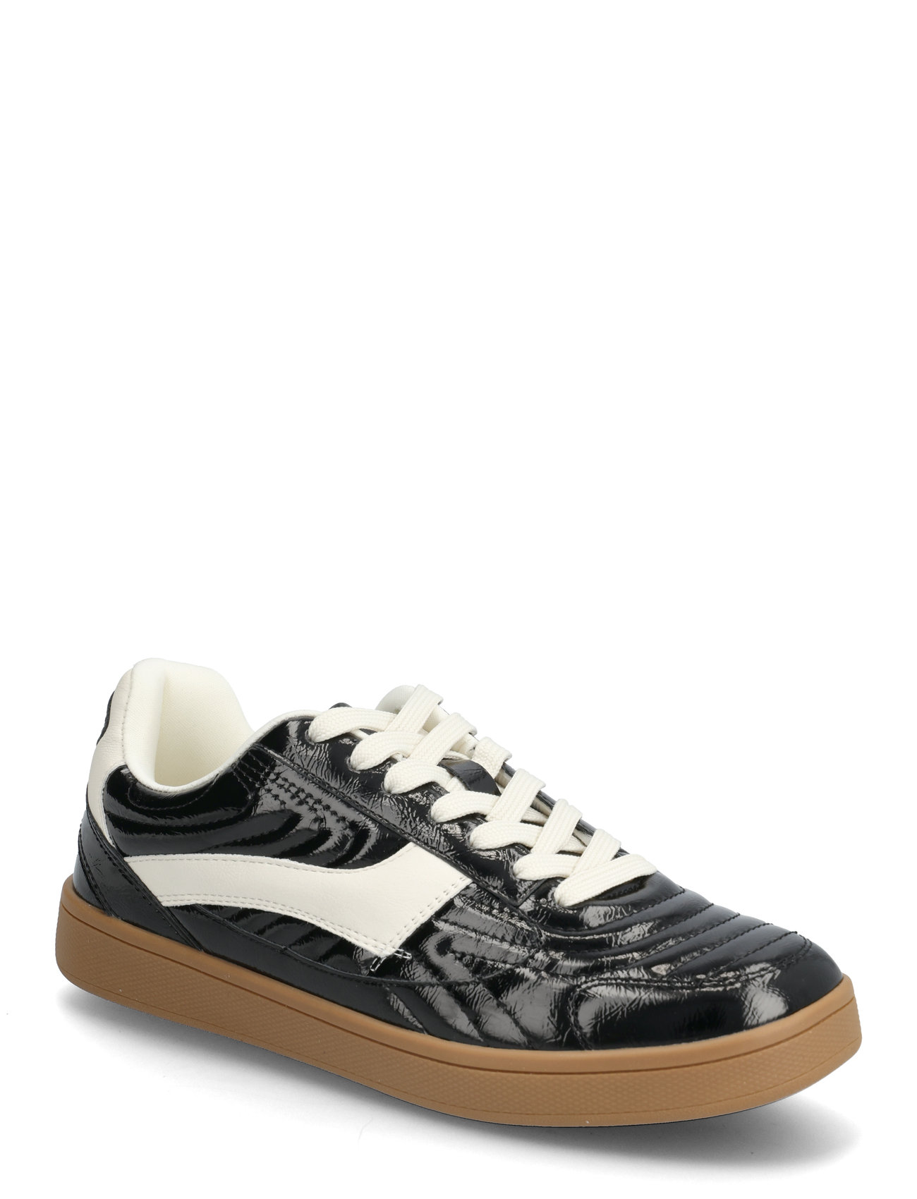Biaberlin Padded Sneaker Faux Leather Lave Sneakers Black Bianco