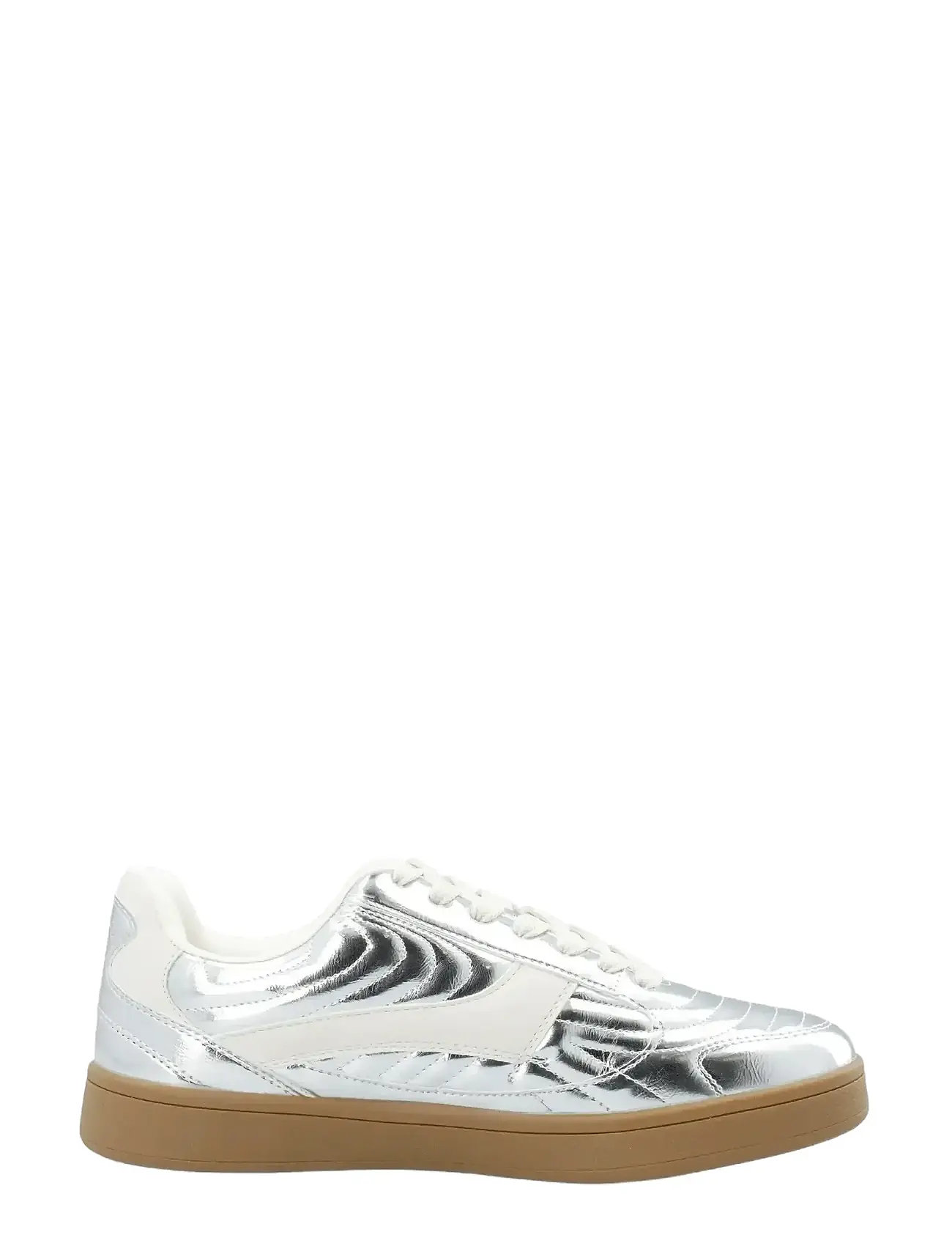 BIANCO Biaberlin Gefüttert Sneaker Faux Leder Silber - 38 - Damen