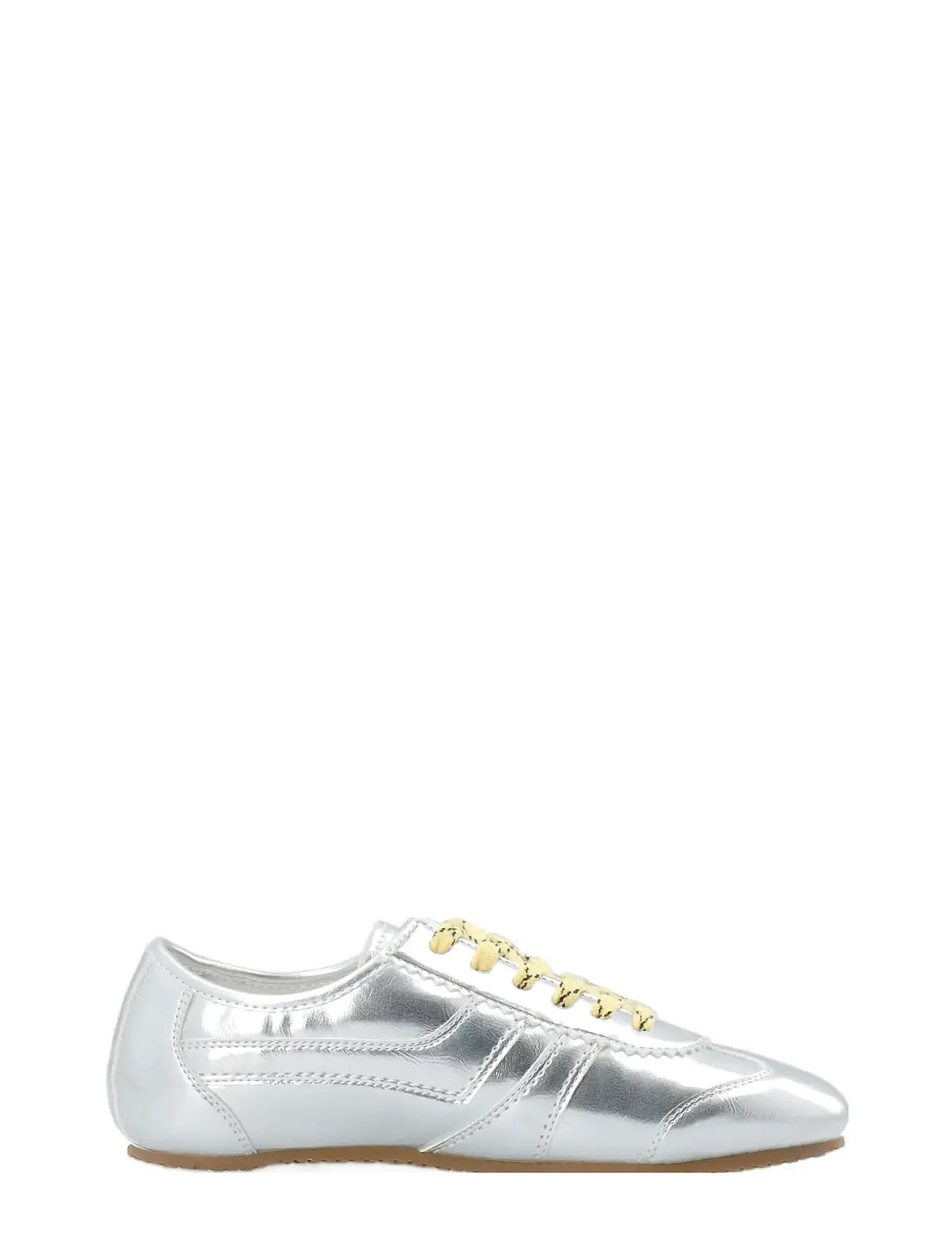 Biafrede Sneaker Faux Leather Lave Sneakers Silver Bianco