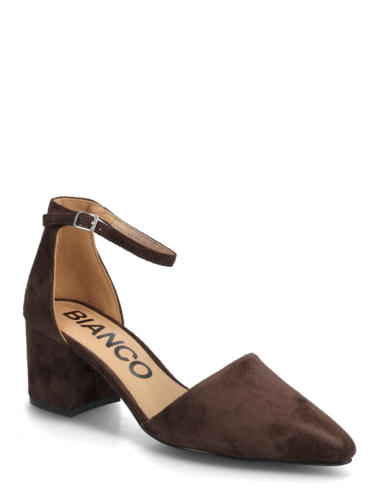 Bianco Biadevived Pump Micro Suede, 36, Brown, Pumps > Klassiske, Dame