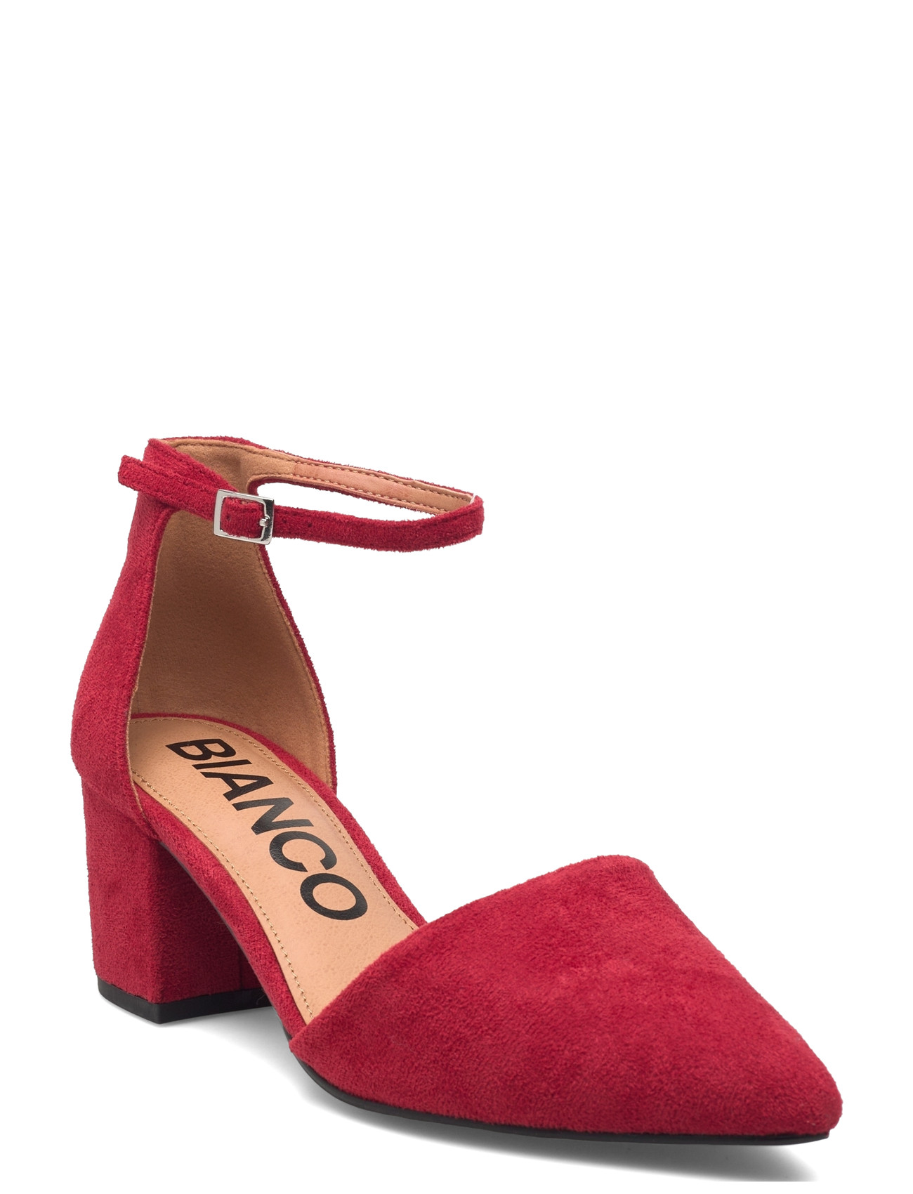 Bianco Biadevived Pump Micro Suede, 37, Red, Pumps > Klassiske, Dame