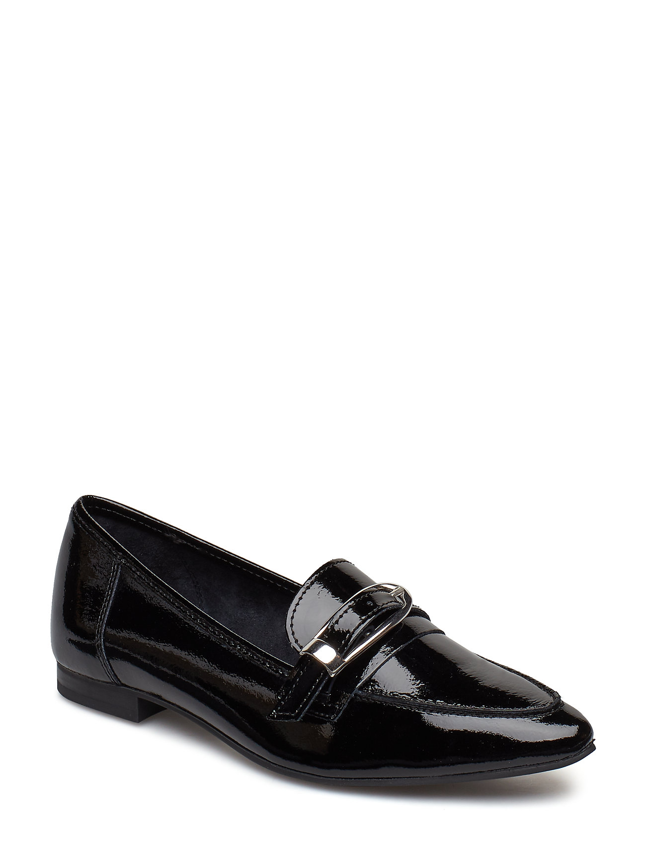 Biaalial Leather Buckle Loafer Loafers Lage Schoenen Zwart Bianco bianco kopen in de aanbieding Biaalial Leather Buckle Loafer Loafers Lage Schoenen Zwart Bianco bianco kopen in de aanbieding