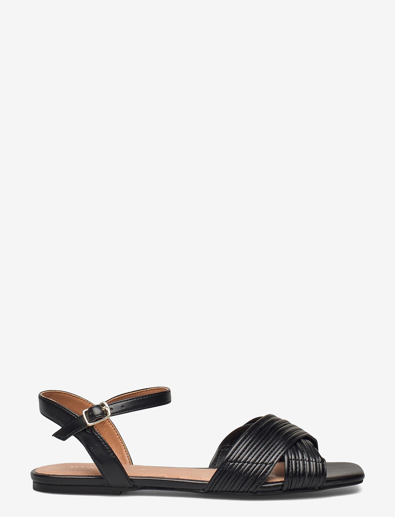 thin strap black sandals