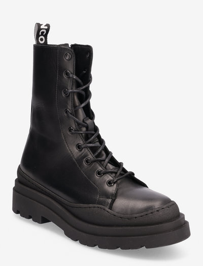 BIAGLADIS Lace Up Boot Crust - snørestøvler - black