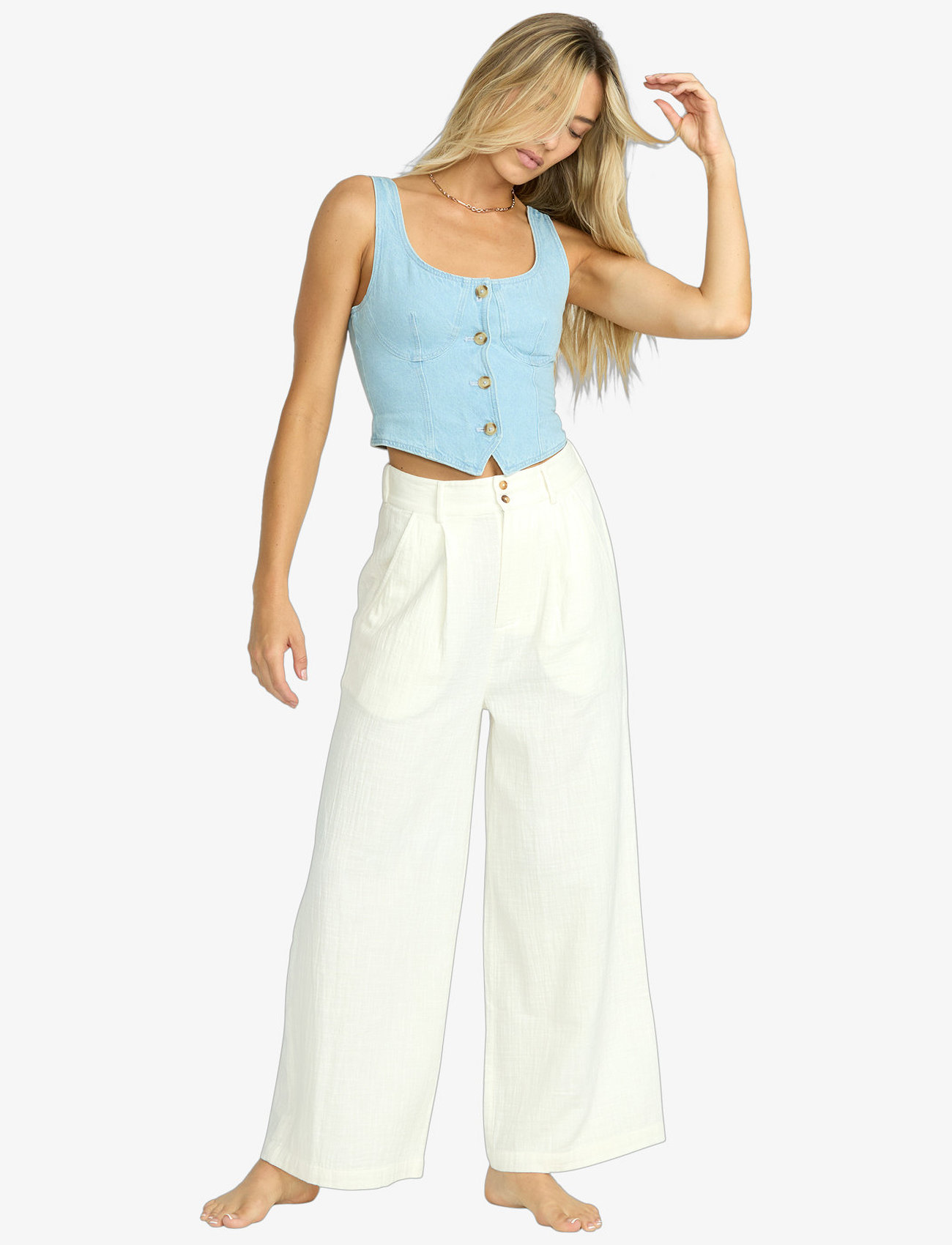 Billabong Tailor Made Pnt, S, White, Sport Pants > Sport Casual Trousers, Dame