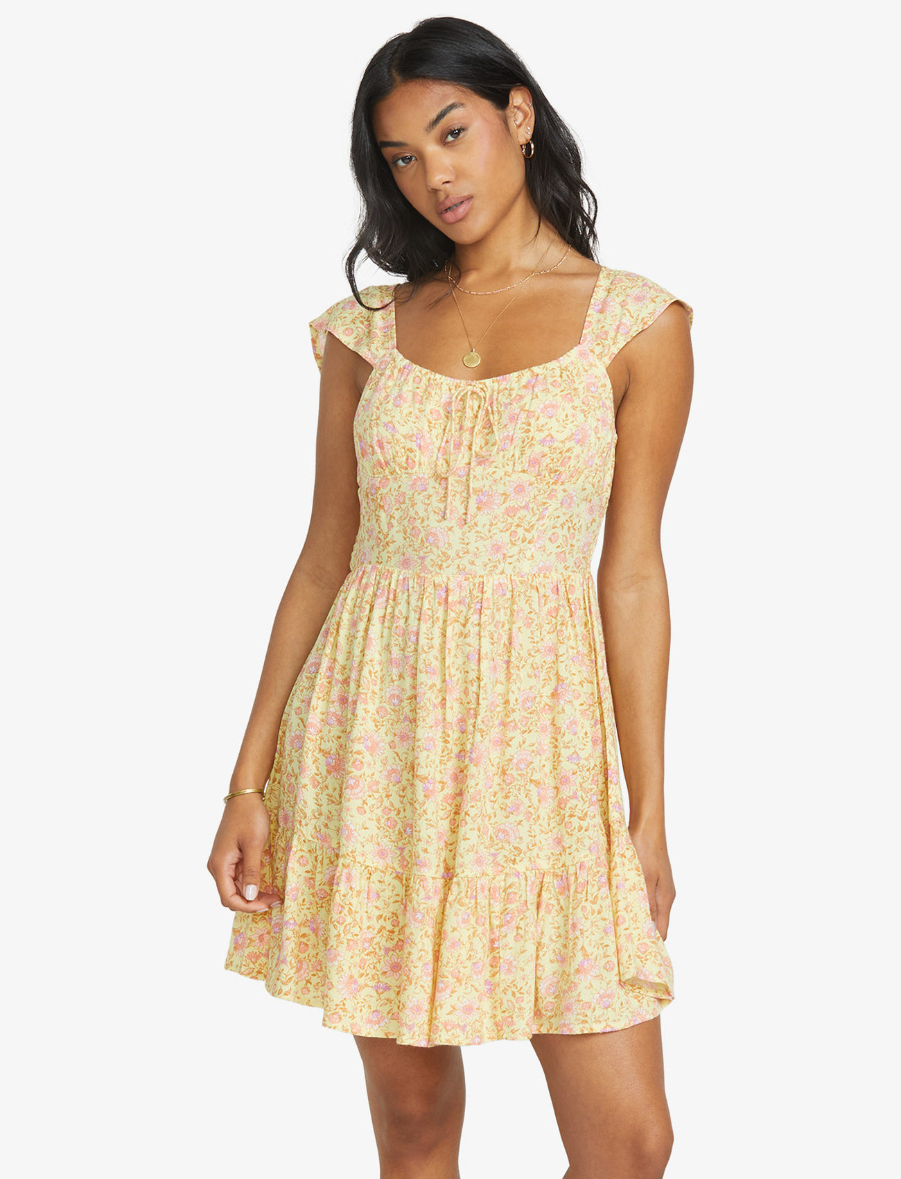Billabong Sweet Bouquet Drs, L, Yellow, Sport Kjoler Og Nederdele > Sport Dresses, Dame