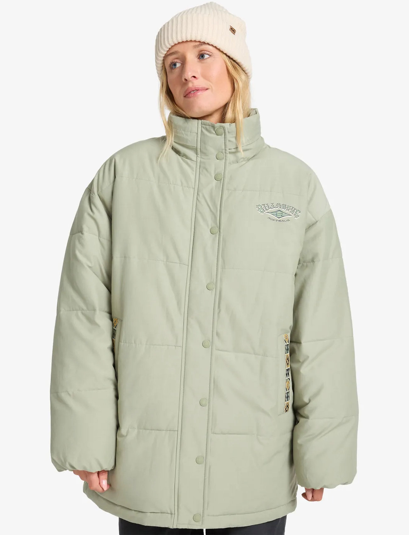 Billabong Magic Puffer, L, Green, Sport Jackets > Sport Padded Jackets, Dame