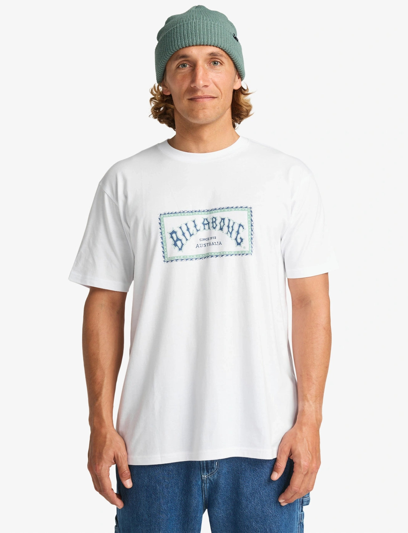 Billabong Arch Frame Ss, M, White, T-Shirts > Kortærmede, Herre