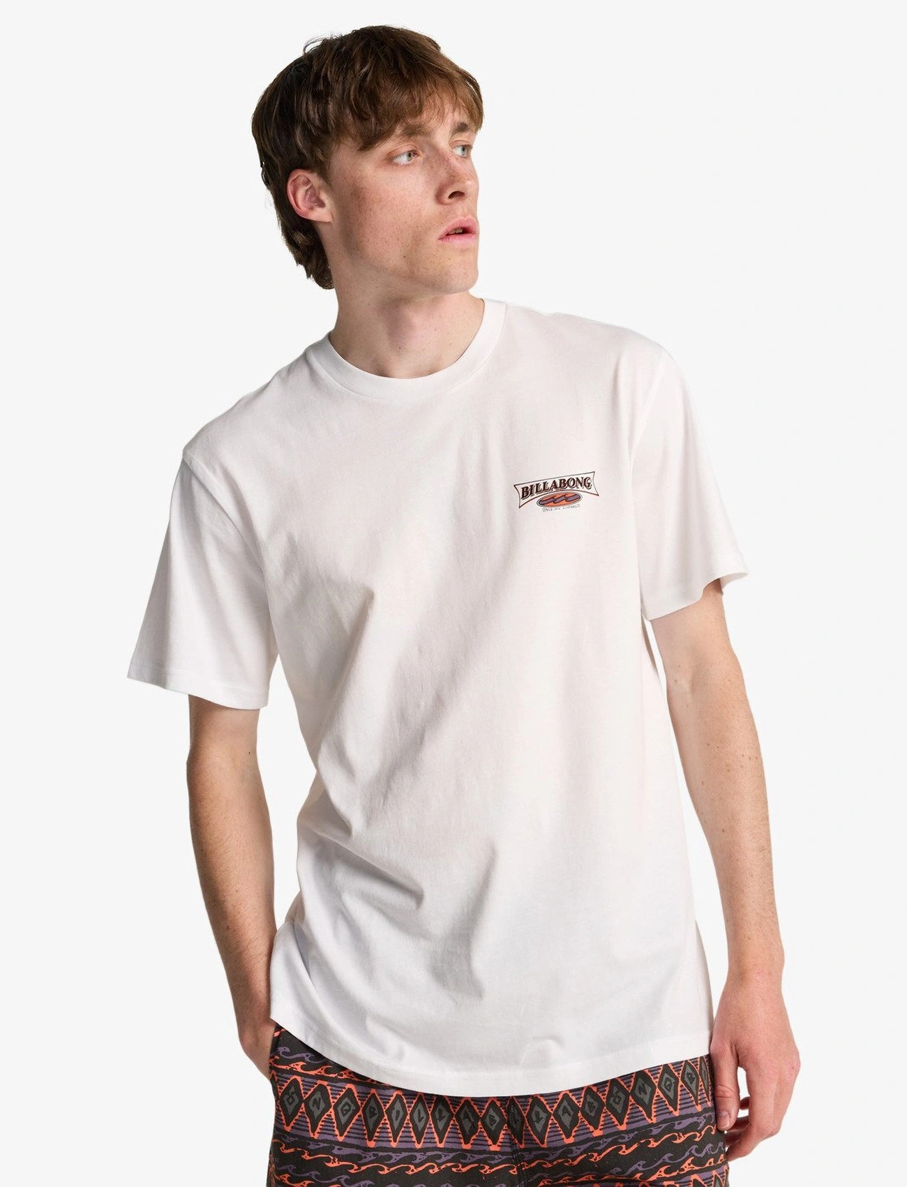 Billabong Burleigh Ss, M, White, Sport Overdele > Sport T-shirts, Herre