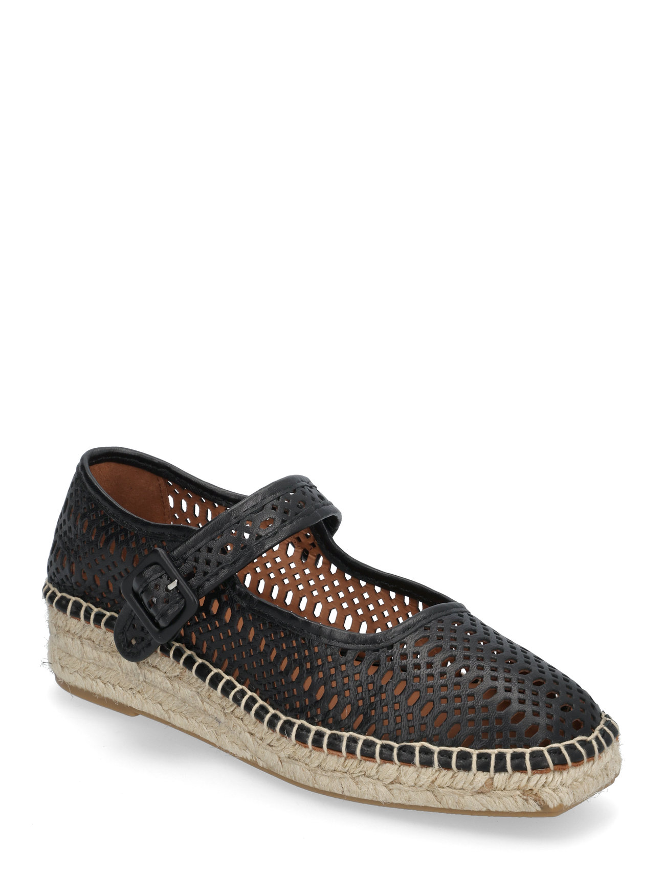 Espadrilles Sandal Med Hæl Espadrilles Black Billi Bi