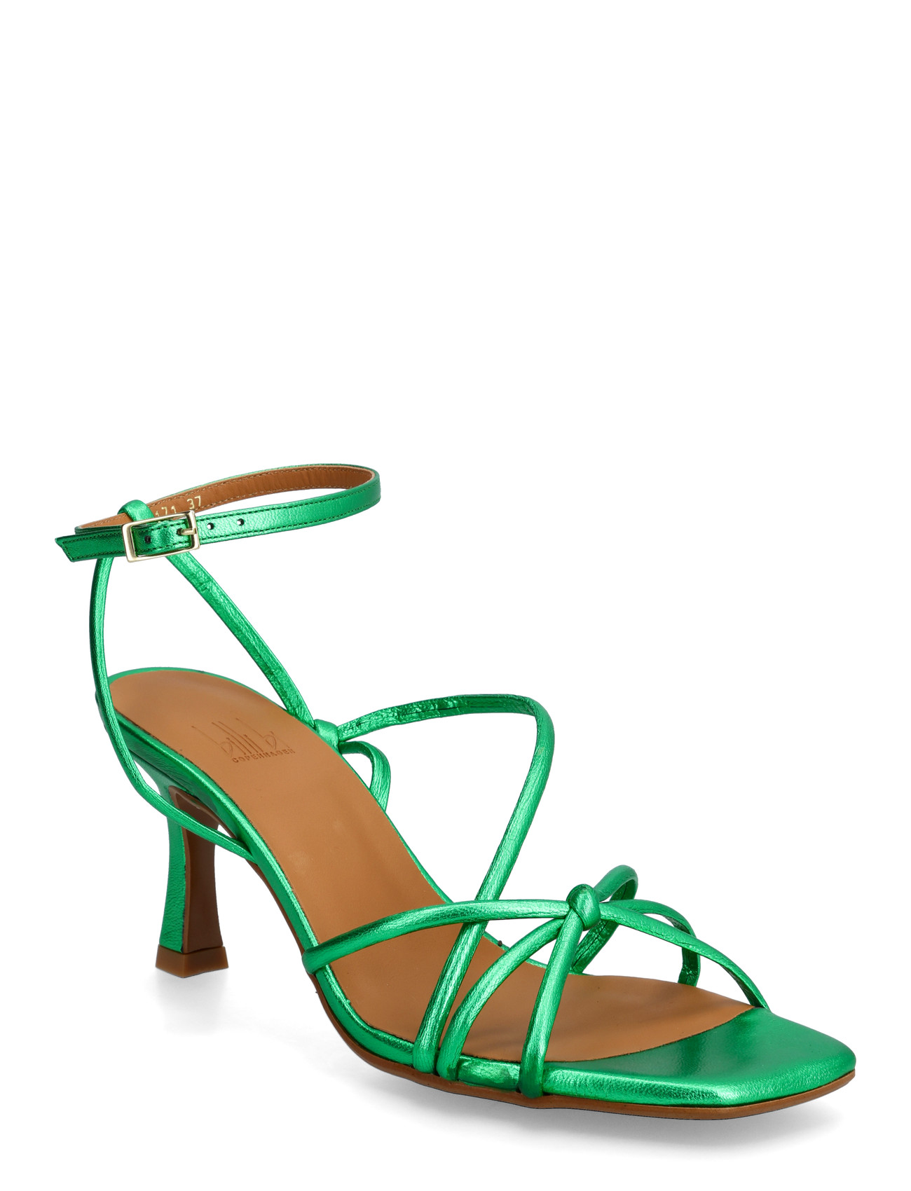 Billi Bi Heeled Sandals, 42, Green, Hæle > Sandaler Med Hæl, Dame