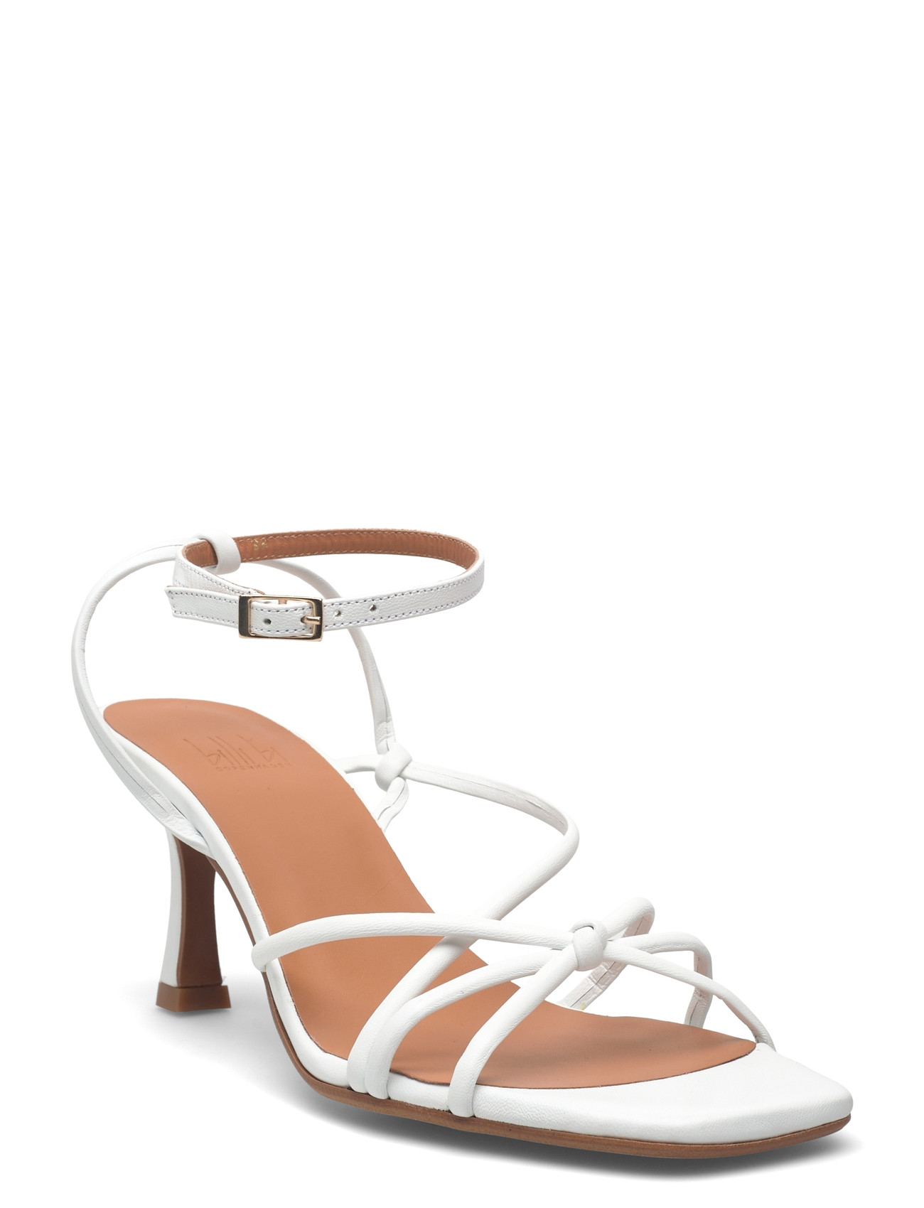 Billi Bi Heeled Sandals, 42, White, Hæle > Sandaler Med Hæl, Dame